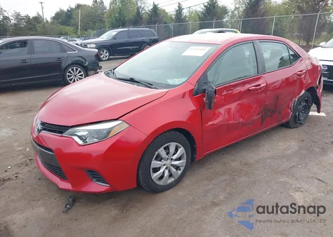 2016 Toyota Corolla Le from USA, damaged, VIN 2T1BURHE3GC553937